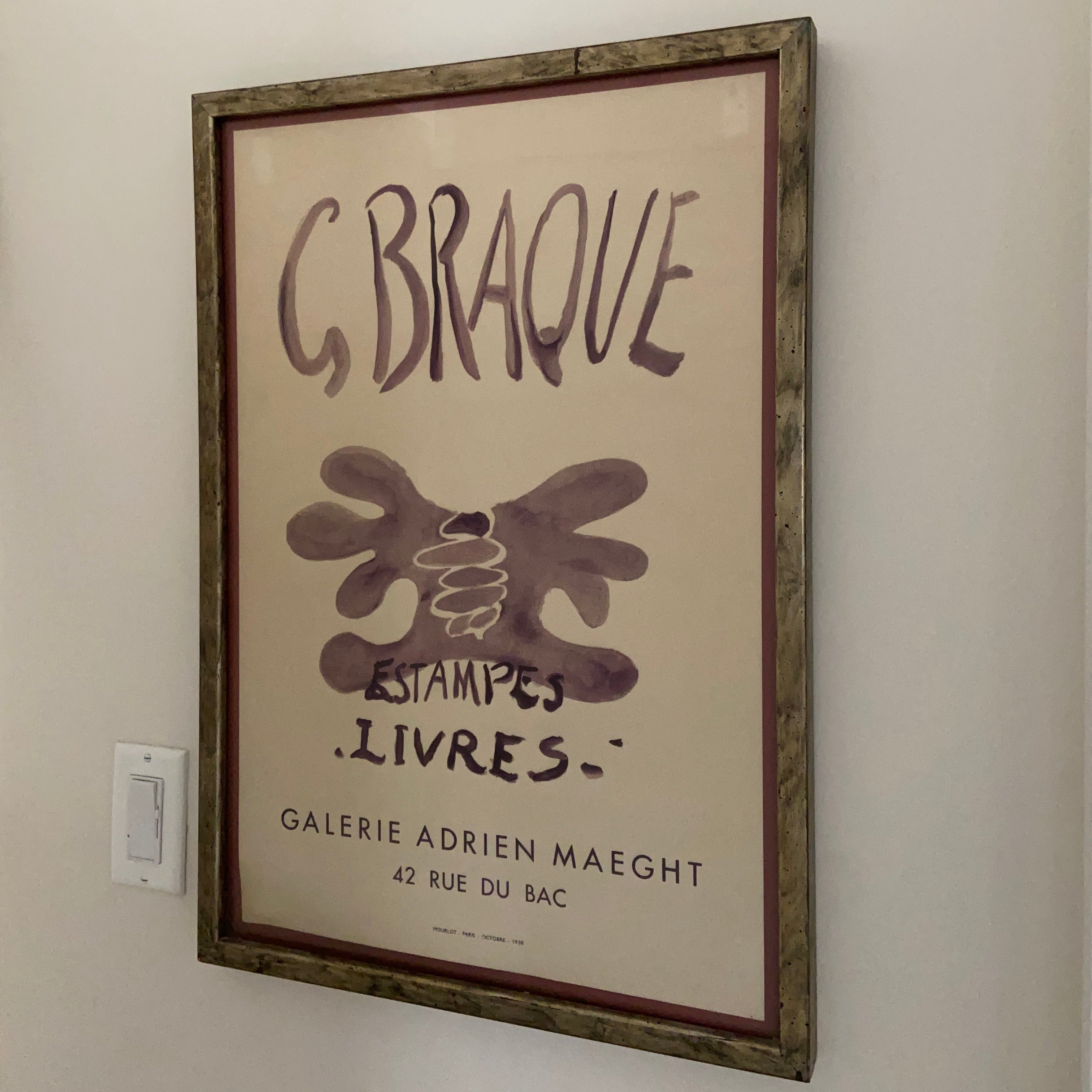 G Braque Paris Exhibition Poster