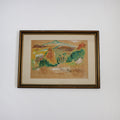 Gouache Desert Scene