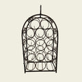 Wrought Iron Wine/Bottle Rack