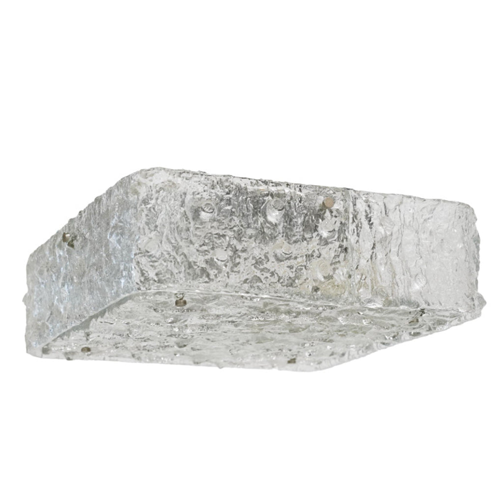 1980s Italian Glass Flush Mount